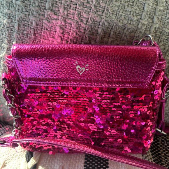 Justice pink sparkle initial "R" purse - Picture 4 of 4